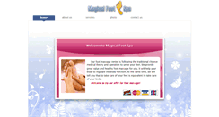 Desktop Screenshot of magicalfootspa.com